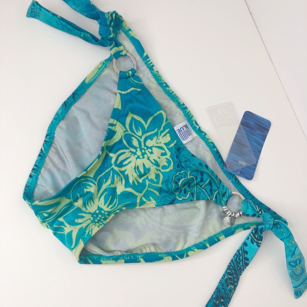 Liquid Blue Shimmer Bikini Bottoms // Swimwear